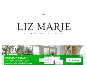 'lizmarieblog.com' screenshot