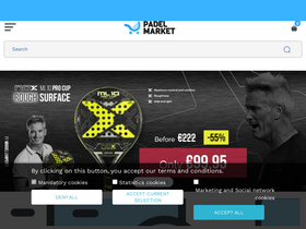 Padel Market website screenshot