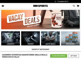 'mmsports.fi' screenshot