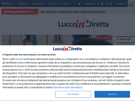 'luccaindiretta.it' screenshot