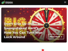 'theamericansweepstakes.com' screenshot