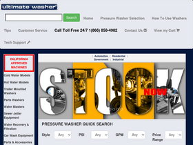 'ultimatewasher.com' screenshot