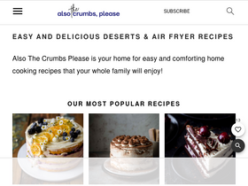 'alsothecrumbsplease.com' screenshot