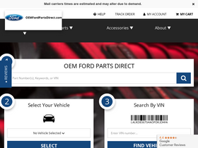 'oemfordpartsdirect.com' screenshot