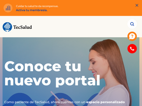 'misalud.tecsalud.mx' screenshot