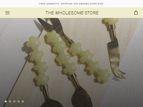 The Wholesome Store website screenshot