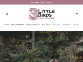 3littlebirdseventplanning.com homepage screenshot
