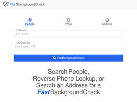 'fastbackgroundcheck.com' screenshot