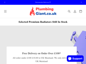 Plumbinggiant homepage screenshot