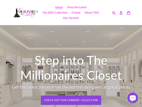 tmcloset.com homepage screenshot