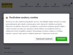 'sconto.cz' screenshot