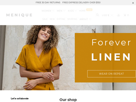 menique.com website screenshot
