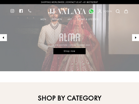 valaya.com homepage screenshot