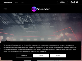 'soundclub.com' screenshot