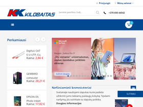 'kilobaitas.lt' screenshot