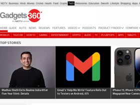 'gadgets360.com' screenshot