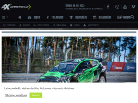 'autocross.lv' screenshot