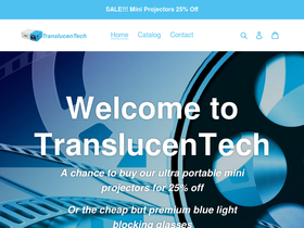 TranslucenTech homepage screenshot