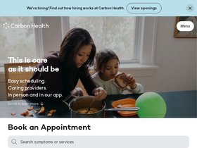 'carbonhealth.com' screenshot