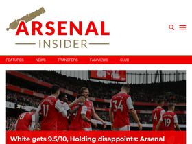 'arsenalinsider.com' screenshot