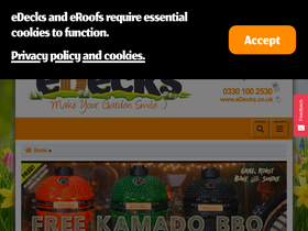 'edecks.co.uk' screenshot