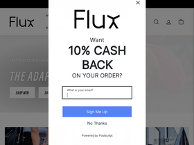 'fluxfootwear.com' screenshot