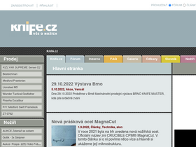 'knife.cz' screenshot