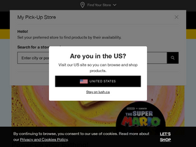 'lush.ca' screenshot