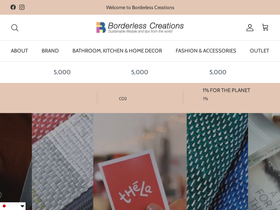 borderlesscreations.com homepage screenshot