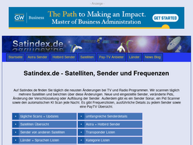 'satindex.de' screenshot