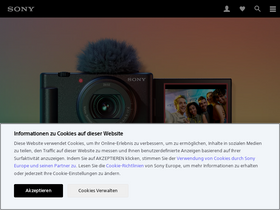 'sony.at' screenshot