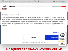 'mosquiterasbaratas.com' screenshot