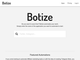 'botize.com' screenshot
