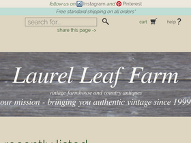 'laurelleaffarm.com' screenshot