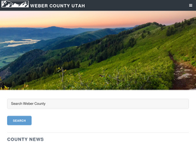 'webercountyutah.gov' screenshot