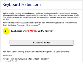 'keyboardtester.com' screenshot