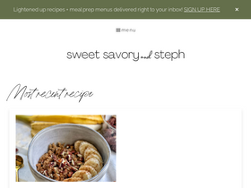 'sweetsavoryandsteph.com' screenshot