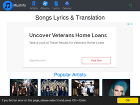 'musinfo.net' screenshot