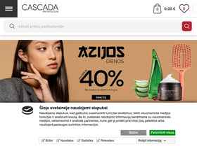 'cascada.lt' screenshot