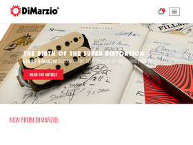 'dimarzio.com' screenshot