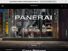 'panerai.com' screenshot