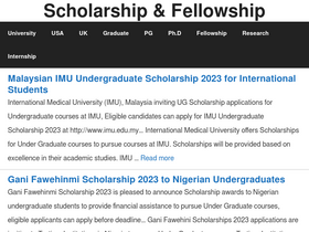 'scholarship-fellowship.com' screenshot