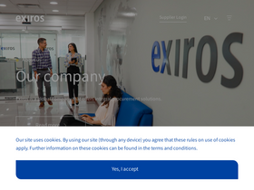 'exiros.com' screenshot