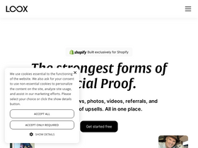 'loox.app' screenshot