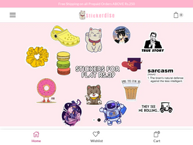 'stickerdise.com' screenshot