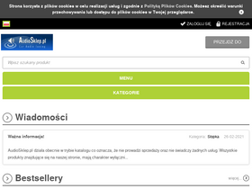'audiosklep.pl' screenshot