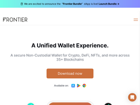 'frontier.xyz' screenshot