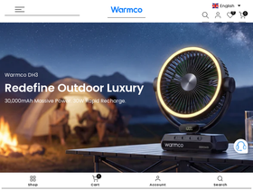 Warmco homepage screenshot