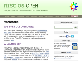 'riscosopen.org' screenshot
