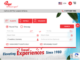 'riya.travel' screenshot